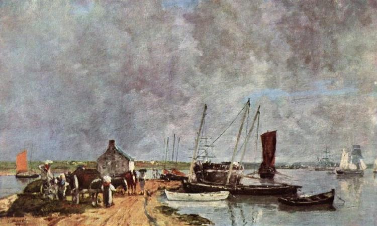 Eugene Boudin Seehafen oil painting picture